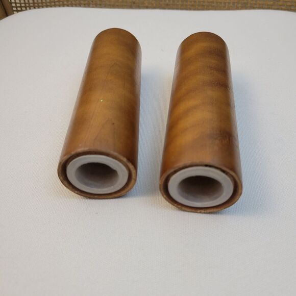 Brown Wooden Salt and Pepper Shakers - Picture 3 of 3